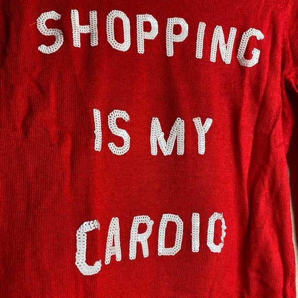 Wildfox “Shopping Is My Cardio” Sweater - Picture 5 of 6